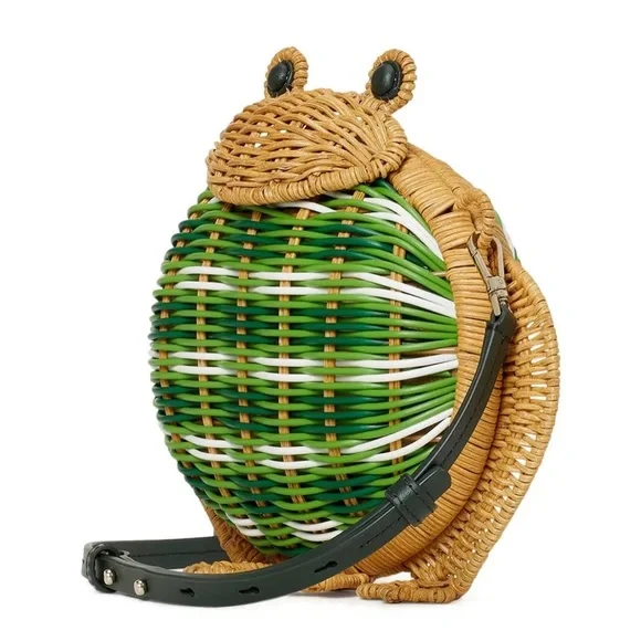 Kate Spade Green and Tan Frog Crossbody Bag - Picture 3 of 9